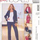 McCall's Sewing Pattern 3638 Top, Jacket, Dress, Shorts, Pants, Size 8 - 12