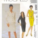 McCall's Sewing Pattern 3965 Suit - Petite jacket, sleeveless blouse and skirt.  Size 8 - 14