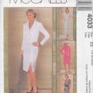 McCall's Sewing Pattern 4033 Petite Jacket Dress and Skirt, Size 14 - 20