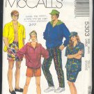 McCall's Sewing Pattern 5303 Unisex Sports - Hooody, shirt, pants, shorts, size 40-42