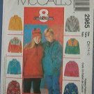 McCall's Sewing Pattern 2965 Fleece Pull Over, Size 7 8 10