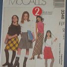 McCall's Sewing Pattern 3346 Girl's skirts, two lengths, Size 7 8 10