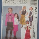 McCall's Sewing Pattern 3342 Jumper and Unlined Vest, Size 7 8 10