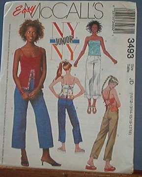 McCall's Sewing Pattern 3493 Jazzy Pants and top, Size 11 - 18