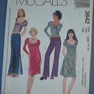 McCall's Sewing Pattern 3642 Girl's dresses, tops and low rise pant, 7 8 10