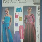 McCall's Sewing Pattern 3671 Dressy Pants, Tops and Skirt for girls, Prom gear, Size 12 14 16