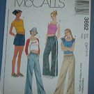 McCall's Sewing Pattern 3692 Top and drawstring pants and shorts, Size 7 8 10