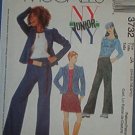 McCall's Sewing Pattern 3732 Girl's Stretch Knit Top, Pant, Unlilned Jacket, Size 11 - 18