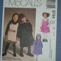 McCall's Sewing Pattern 3794 Toddler Jumper, Coat, Hat stretch knits, Size 1 2 3