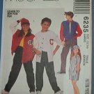 McCall's Sewing Pattern 6235 Jacket, Shorts, Pants, Shirt and Hat, Size 12 14