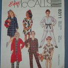 McCall's Sewing Pattern 8369 Boy's Stretch Knit T Shirt, Shirt, pull on pant, Size 10 12 14