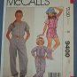 McCall's Sewing Pattern 9400 Girl's Jumpsuit in two lengths, size 7