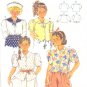 Burda Sewing Pattern 5164 Sweet Girl's Blouses, four styles, Size 4-10