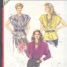 Burda Sewing Pattern 5205 Handsome Blouse with drape front Size 10 - 20