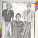 Stretch & Sew Sewing Pattern 1093, Faced Cardigan in three styles, bust size 30 - 46