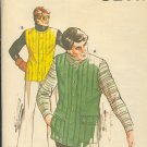 Kwik Sew Sewing Pattern 754 Man's Vest Sizes (chest) 34 - 46
