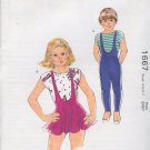 Kwik Sew Sewing Pattern 1667 Child's Dance Leotards, Size 4 - 7