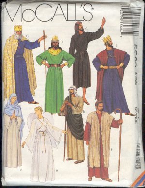 McCall's Sewing Pattern 5568 Nativity Costumes, Adult Size 40-42