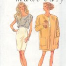 Style Sewing Pattern 2115 Big Jacket, top and Fitted Skirt, Sizes 8-18