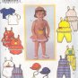 Simplicity Sewing Pattern 8111 Toddler Rompers, Shirt, Jumpsuit, Overalls and Hats Size 1-18 Mos