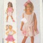 Simplicity Sewing Pattern 9180 Girl's Tank Top and Two Skirts with cute purse.  Size 2 3 4
