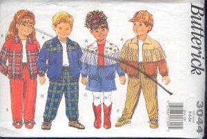 Butterick Sewing Pattern 3044 Child's Jacket, Pants and Skirt, Size 5 6 6X