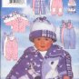 Butterick Sewing Pattern 5092 Fleece Jacket, Jumpsuit, Pants and Hat, Size 22 - 29 lbs.