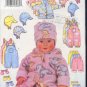 Butterick Sewing Pattern 5713 Hat, Mittens, Overalls, Jumsuit, Pant, Hoody, for sizes 22-29 lbs