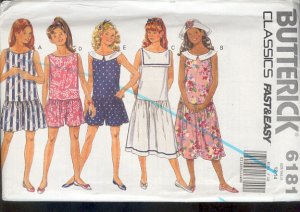 Butterick Sewing Pattern, 6181 Dress with five variations for sizes 12 14