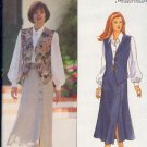 Butterick Sewing Pattern 3019 Classic Blouse, Vest and skirt, Sizes 6 8 10