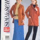 Butterick Sewing Pattern 4268 Jacket with Fringe, Skirt and Pants Petite, Size 8-12