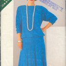 Butterick Sewing  Pattern 5524 Pullover Top and flaired skirt with hip band, Sizes 8 - 20