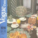 Vogue Sewing Pattern 8316 Table Gear One Size