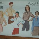 Vogue Sewing Pattern 2488 Blouse with Five Neckline Details, Size 8 10 12
