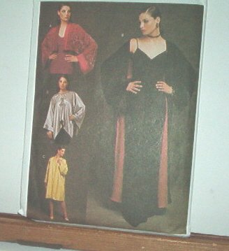 Vogue Sewing Pattern 7351Kimono Coat, Jacket, Blouse, Sizes 6-22