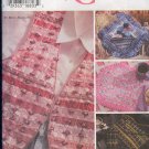 Simplicity Sewing Pattern 7074 Vest, Placemat, Purse, glass case, Pillow, Ribbon weaving,