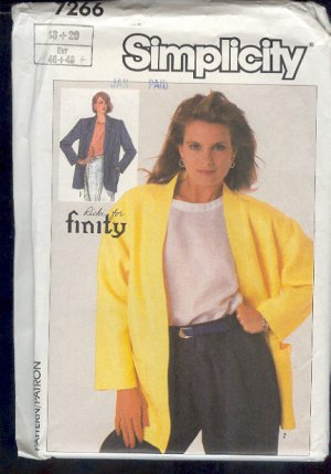 Simplicity Sewing Pattern 7255 Handsome Jacket, Size 18 20