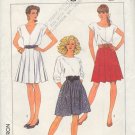 Simplicity Sewing Pattern 8439 Skirt with various pleats, Size 6