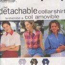 Simplicity Sewing Pattern 9100 Three blouses with seven different detachable collars, Size 6-16