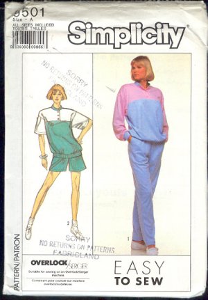 Simplicity Sewing Pattern 9501 Top, Pants and shorts, Size 6-24