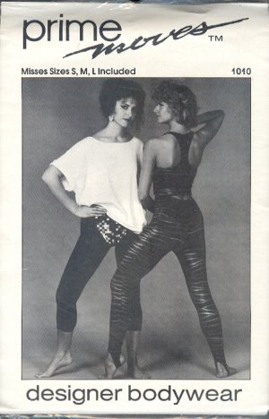 Sewing Pattern Prime Moves 1010 Dance Pant, Racing Top Big Tee, Stirrup and Leggings, Sizes SML