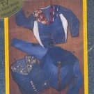 Sewing Pattern Junk-Jeans, Upside Down Jacket, Takes a few pair of old jeans, Sizes 32-51 bust