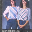 Sewing Pattern, New Directions, Patchwork tops, Sizes S M L