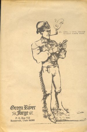 Sewing Pattern, Green River Forge, Reinactment, 18th/19th Century drop sleeve shirt, One Size