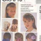 Sewing Pattern 4726 Hair bands, flowers, nets, pretty, One Size