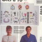 McCall's Sewing Pattern 6149, Embroidery and Monagram designs, One size