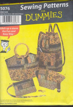 Simplicity Sewing Pattern 6076, Four purses, four styles, One Size each