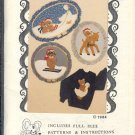 Sewing Pattern, Crafty Critter 210, Teddybear, Skier and Goose hoops, 12 - 20 inches