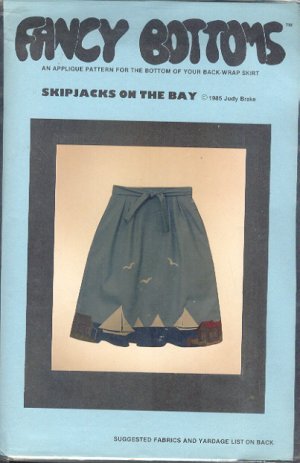 Sewing Pattern, Fancy Bottoms, Skipjacks on the Bay Applique', One Size