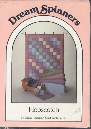 Sewing Pattern, Dream Spinners, Hopscotch Pattern, 44 X 56 inches